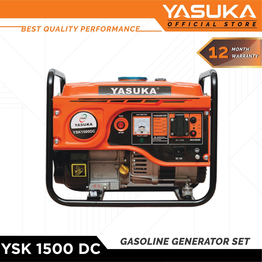 Gasoline Generator Set / Alat Pembangkit Listrik Yasuka YSK 1500 DC