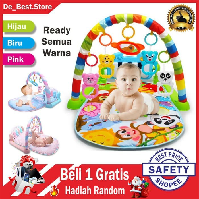 BABY PLAY GYM MULTIFUNCTION PIANO PLAY MAT BABY FITNESS 