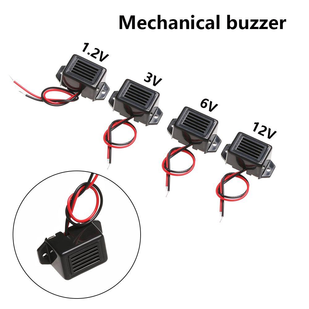 Solighter 1pc Alarm Buzzer Elektronik 85dB DC 1.2 /3 /6 /12V Nada Konstan