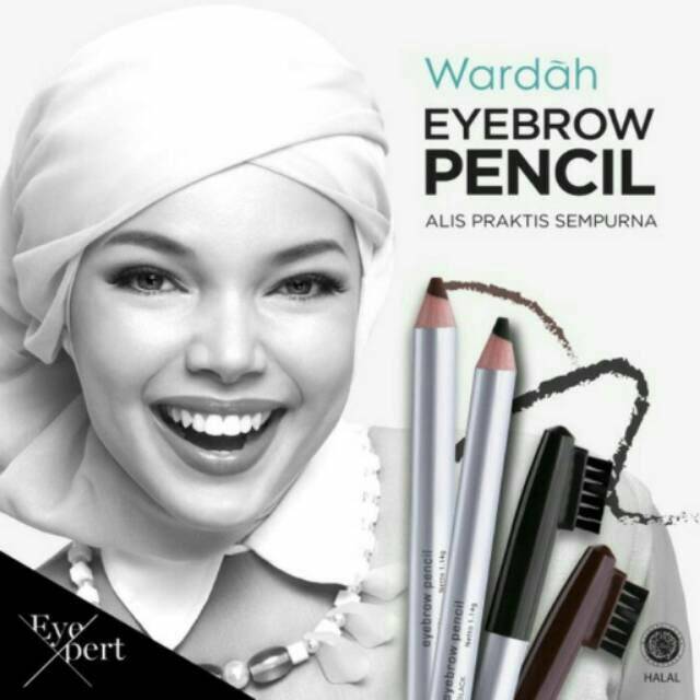 Eyebrow pensil wardah/pensil alis wardah