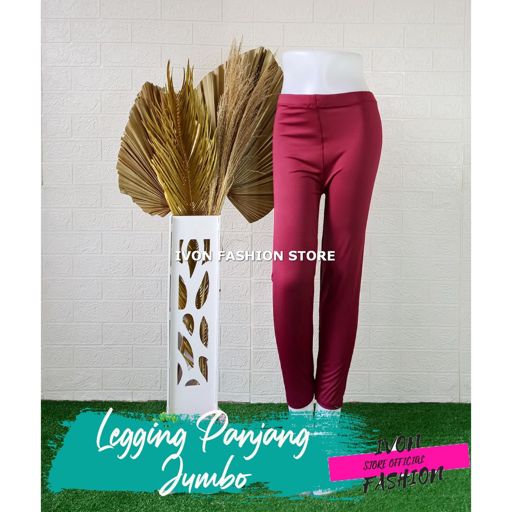 Celana Legging Lejing Leging Panjang Wanita Jumbo Spandek Murah Licin Murah Bisa COD