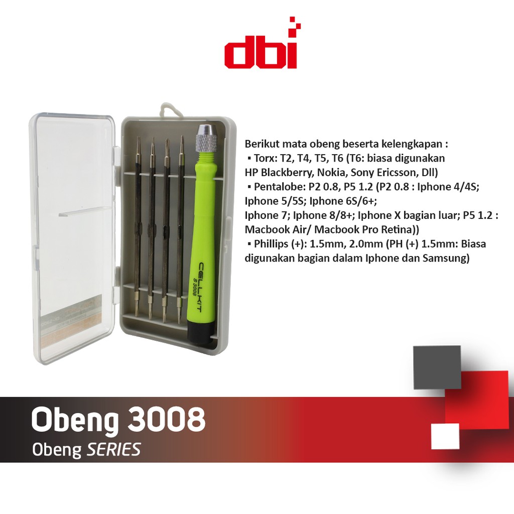 Obeng Set Magnetik CELLKIT 3008