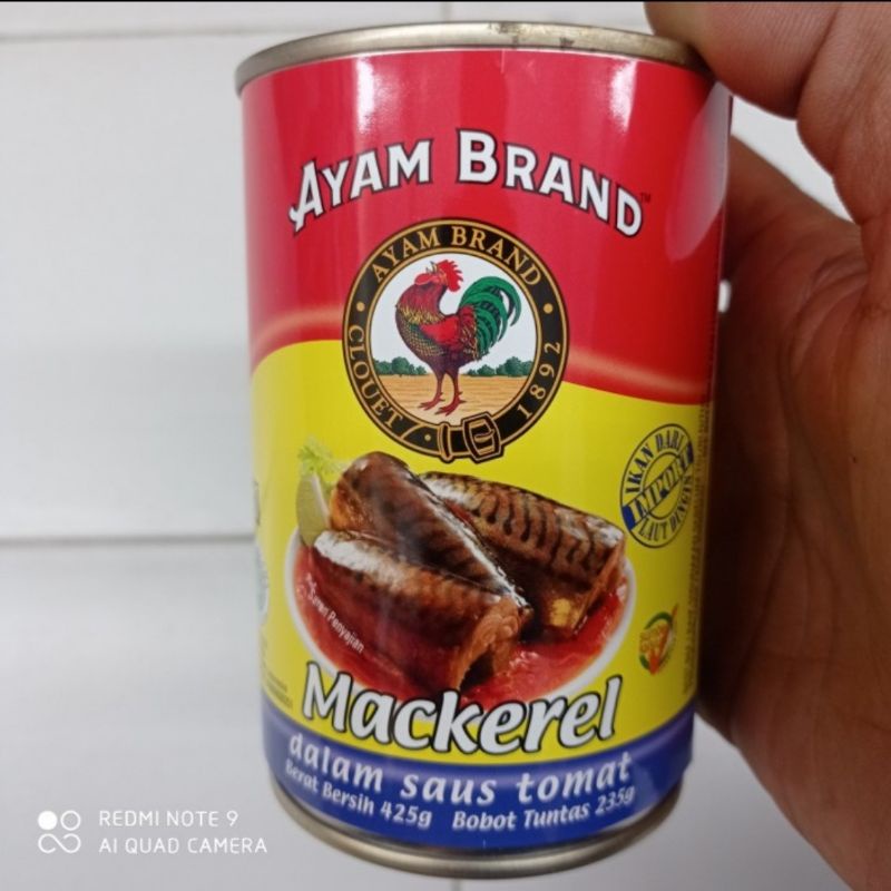 

Ayam Brand Mackerel in Tomato Sauce Nett. 425 gr