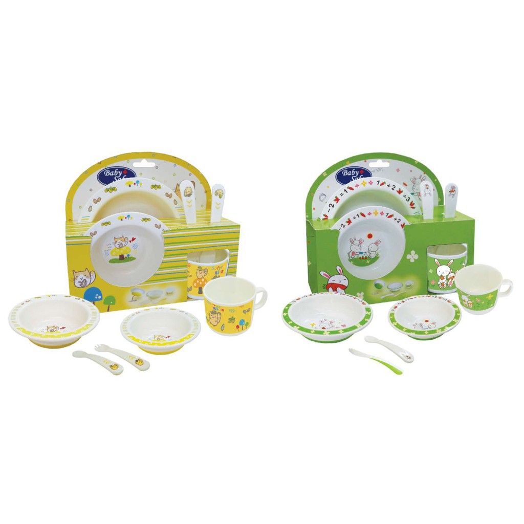 Baby Safe Meal Time Set Peralatan Makan Bayi dan Anak 5 in 1 MPASI Gift Set