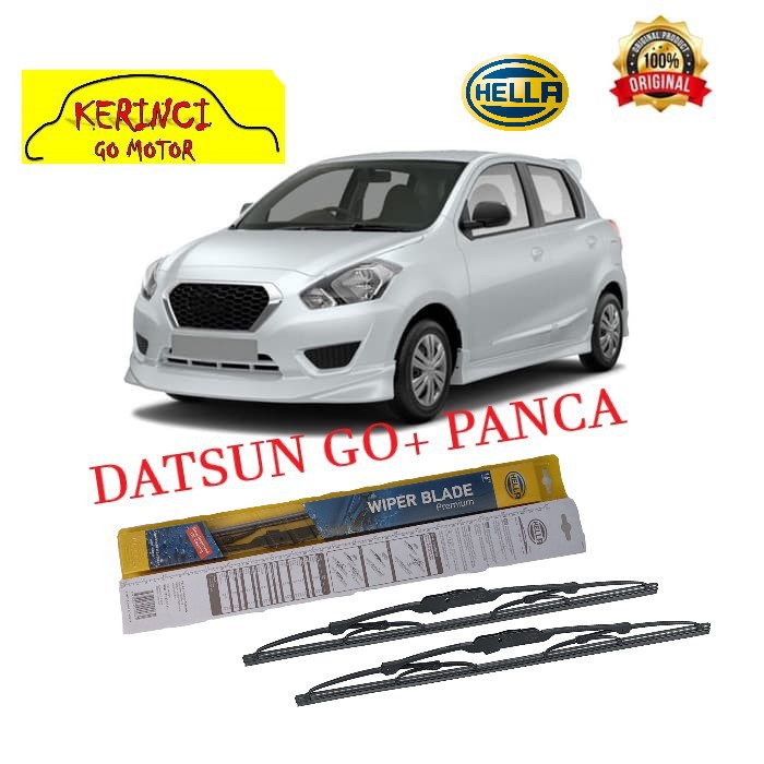 WIPER DATSUN GO+ PANCA HELLA PREMIUM 20&quot; &amp; 16&quot; - WIPER HELLA SET