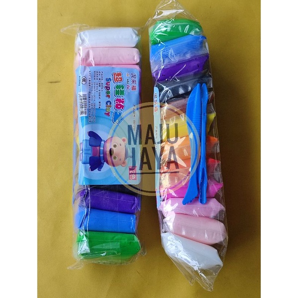 Mainan Clay Slime Bantal Isi 12 Pcs