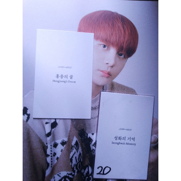 Ateez photocard Fever pt.1 Diary Hongjoong Seonghwa