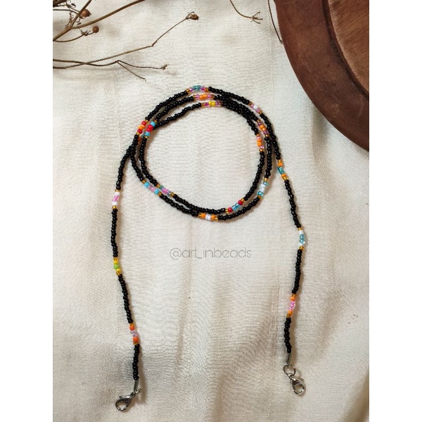 STRAP MASK VINTAGE / STRAP MASK MANIK / BEADED STRAP MASK / STRAP MASK BEADS