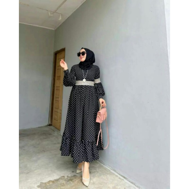 KIMIKO MIDI POLKADOT // MIDI DRESS