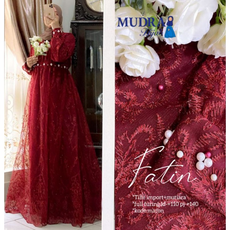 Fatin Dress Gamis Tile Mix Mutiara LD 110