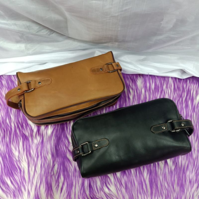 KICKERS CLUTCH BAG ORIGINAL LEATHER HIGH QUALITY