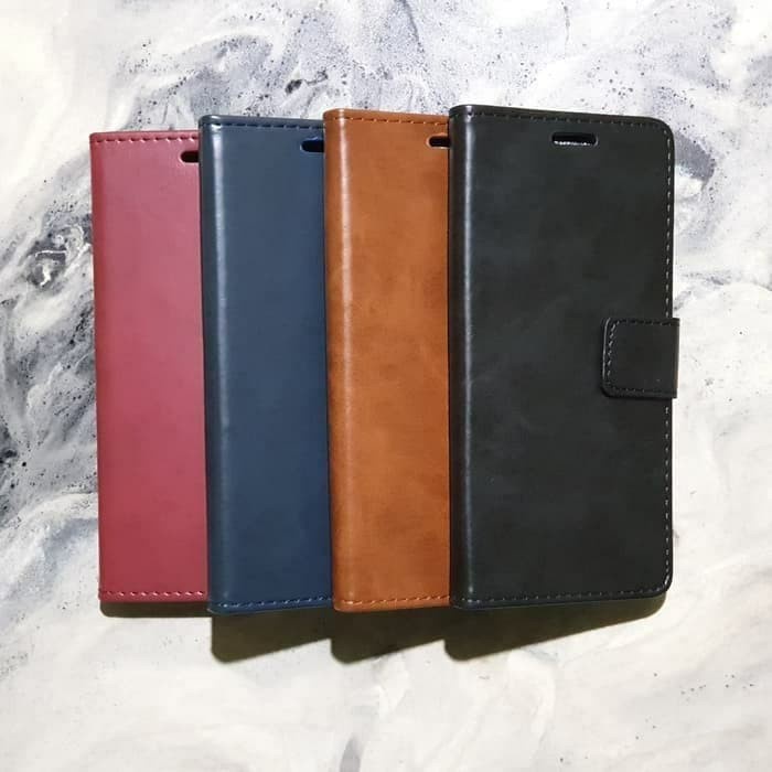 Leather Case Flip Cover Kulit Xiao Mi Poco M3 Sarung Dompet Premium