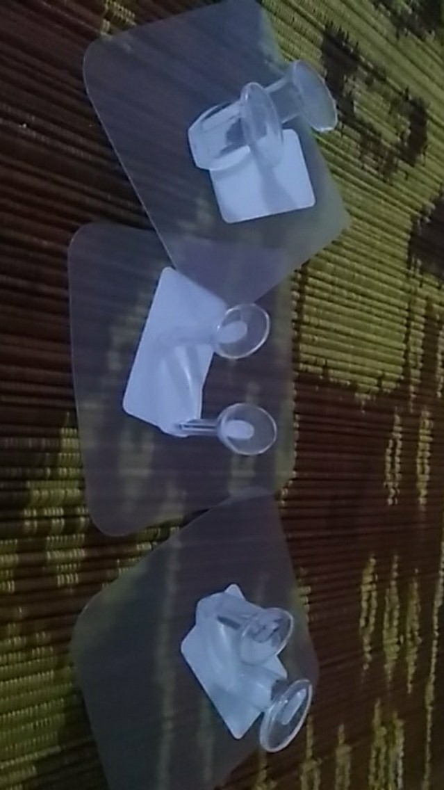 (pro) Gantungan Kait Holder Kabel Listrik Warna Transparan Dengan Perekat