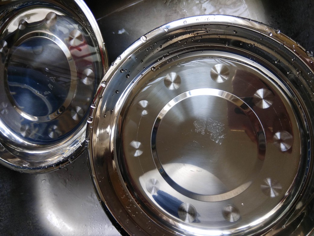 Mangkuk Mangkok Stainless 17.5cm China Bowl 2 Lapis Anti Panas Murah B