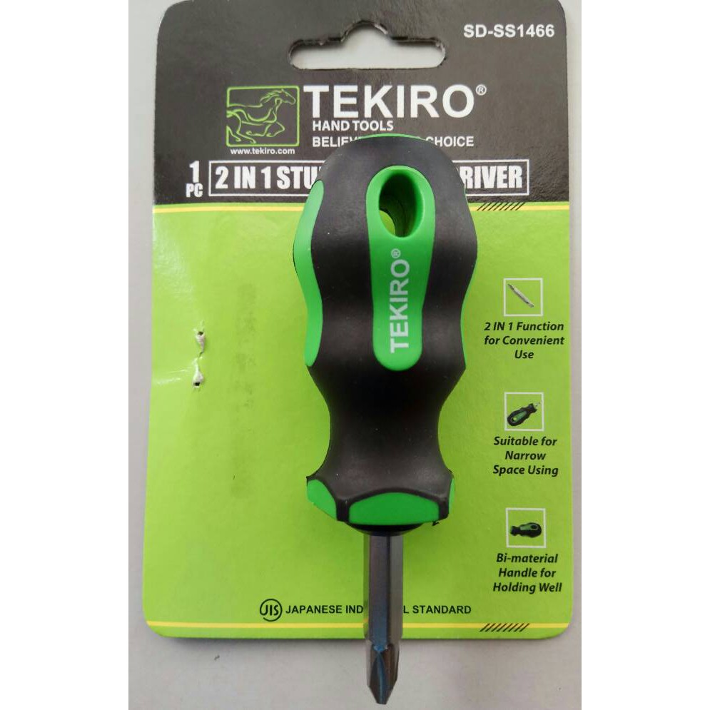 obeng bolak balik pendek tekiro   obeng cebol tekiro bolak balik
