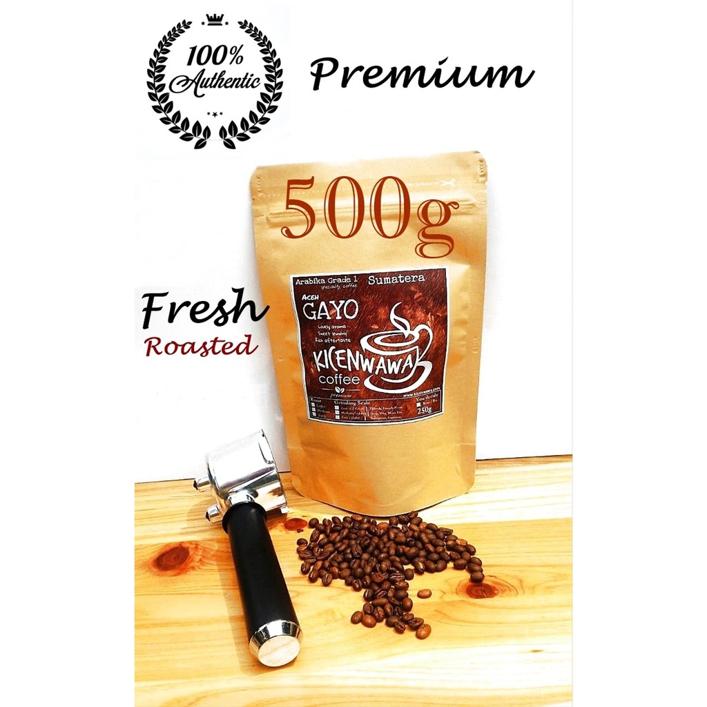 

KOPI GAYO ARABIKA - Biji KOPI ACEH PREMIUM - Super FRESH 500g Bagus