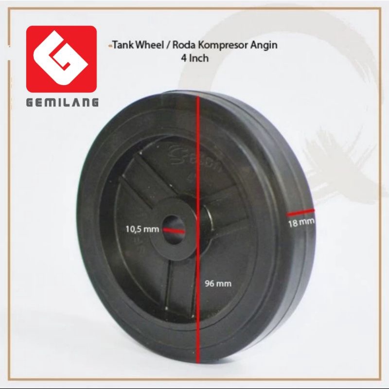 Jual Roda Kompresor ukuran 4