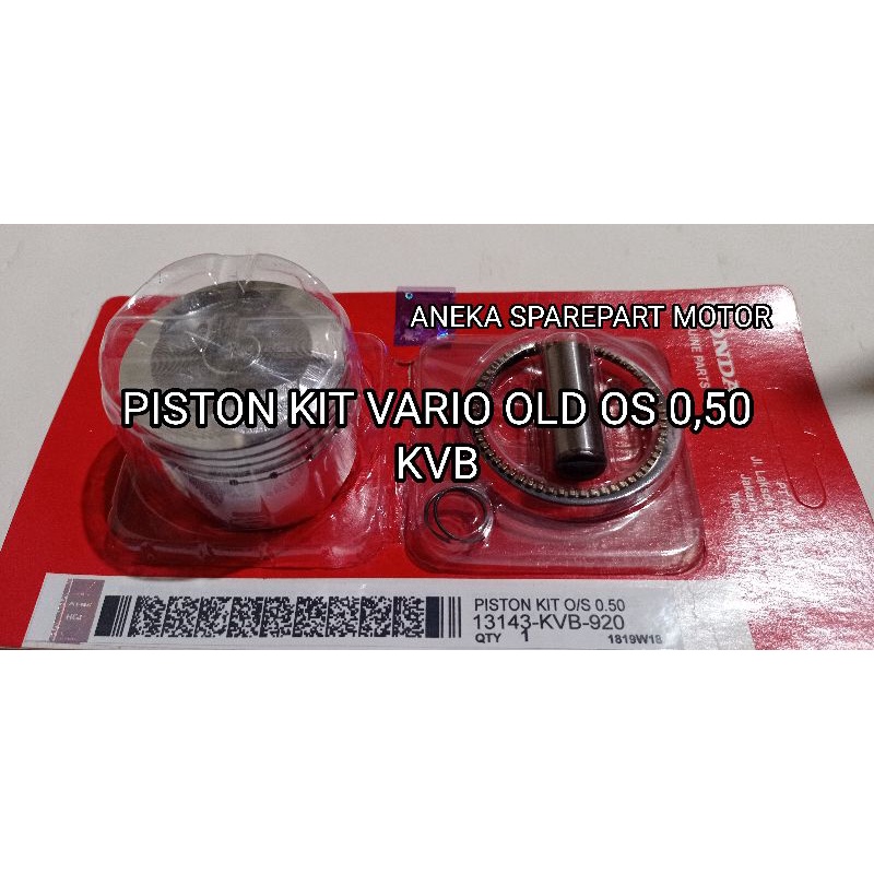 PISTON KIT VARIO 110 OLD KARBU OVERSIZE 0,50 KVB SEHER VARIO KARBU OS 50 KVB