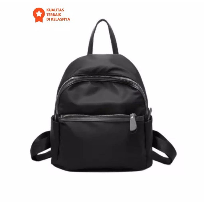 TAS RANSEL ANTI AIR BACKPACK WANITA HITAM MOTIF MINI BAG KOREA KULIAH SEKOLAH KERJA TA126B5 STEIN