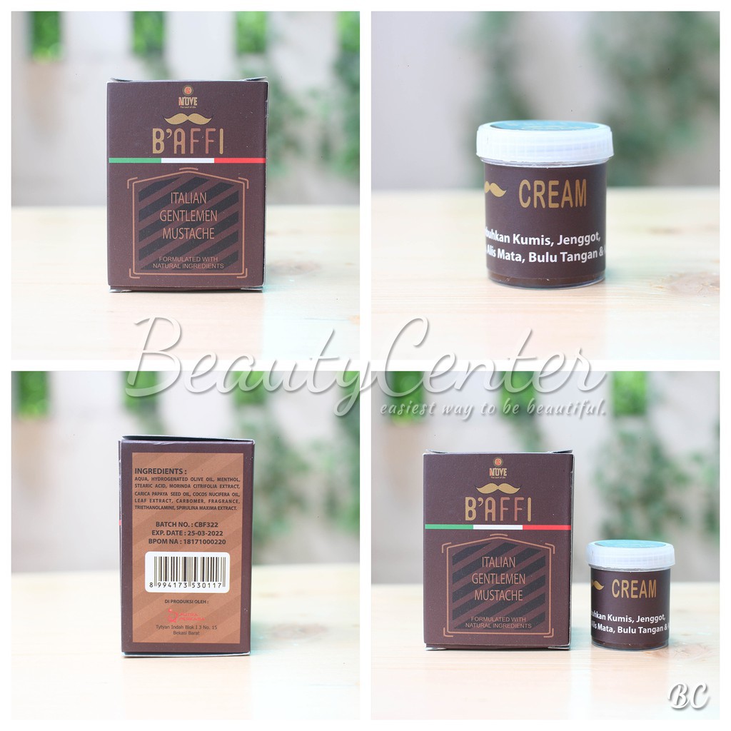 ORIGINAL  Baffi Cream Italian Gentlemen Mustache / Penumbuh Kumis & Jenggot