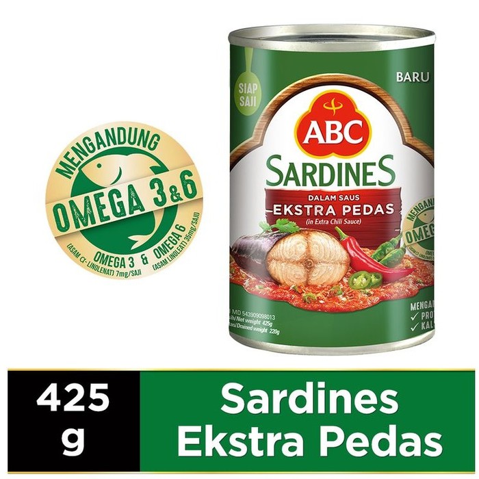 

ABC SARDINES SAUS EXTRA PEDAS 425 Gr