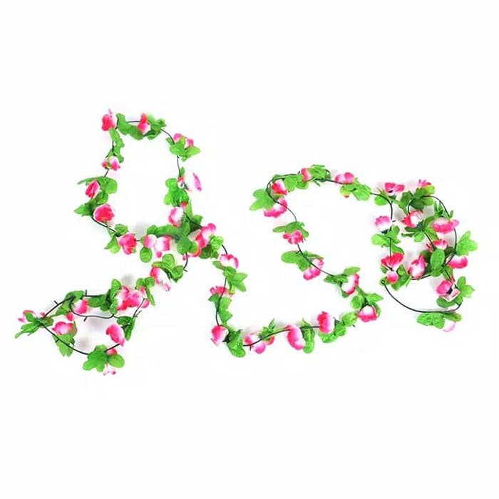 Bunga rambat dekorasi kecil 120cm bunga mawar rambat artificial bunga plastik tanaman rambat artificial mawar bunga hias dekorasi artificial home decor-4