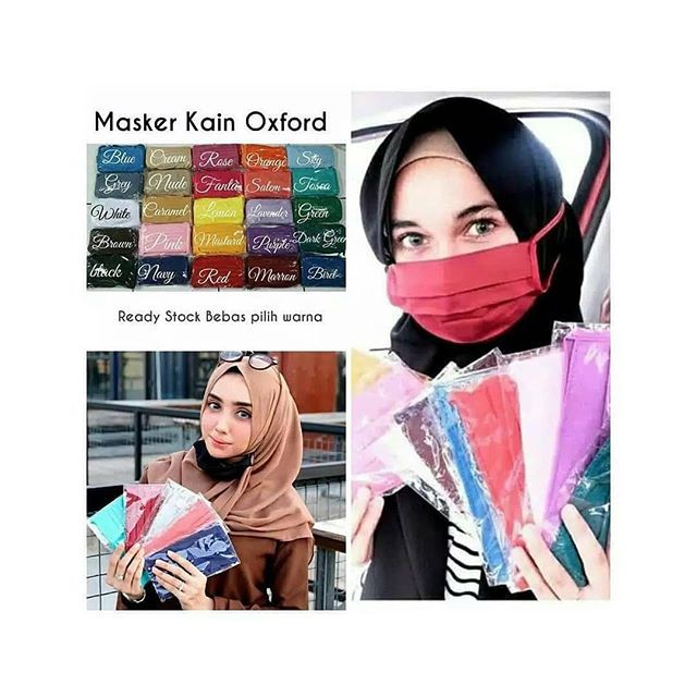 MASKER KAIN OXFORD PREMIUM BERKUALITAS