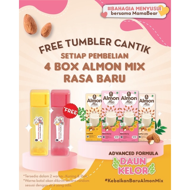 MamaBear Almon Mix Less Sugr Susu Almond + katuk ASI Booster Mama Beara