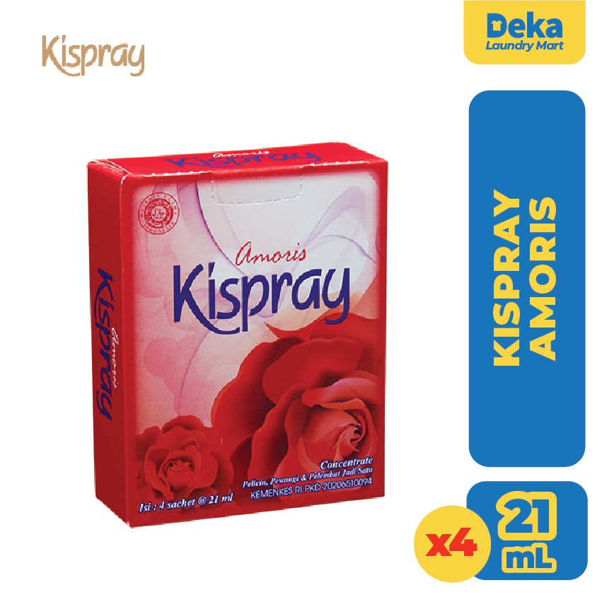Kispray Amoris Sachet | Kemasan 21ml (x4)
