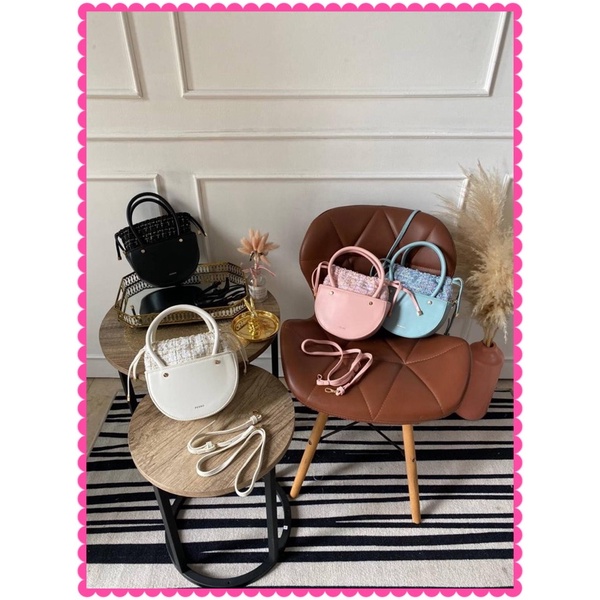 PEDRO - 008 RESTOCK BLACK, PINK,  WHITE, BLUE (HANDLE BAG) WANITA