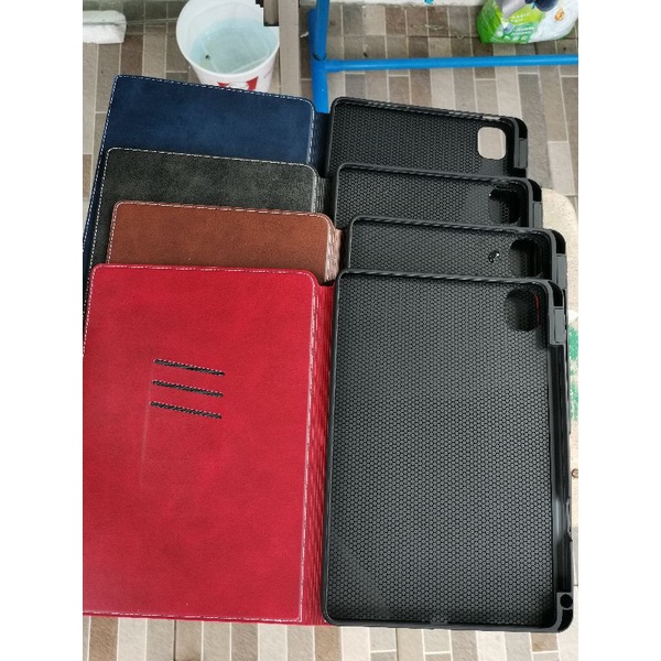 Sarung Buku Xiaomi Mi Pad 5 5pro Pro Leather Case Flip Cover Casing Folio Book Softcase Silicon Pelindung Dompet smartcase Tempat Pen slot kartu