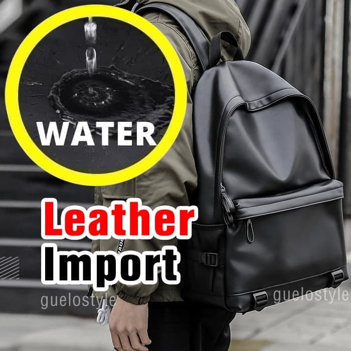 Z88V2 Ransel Kulit Pria (Black) Deadsquad X Kalibre - Snakegoa XR751  Besar Black