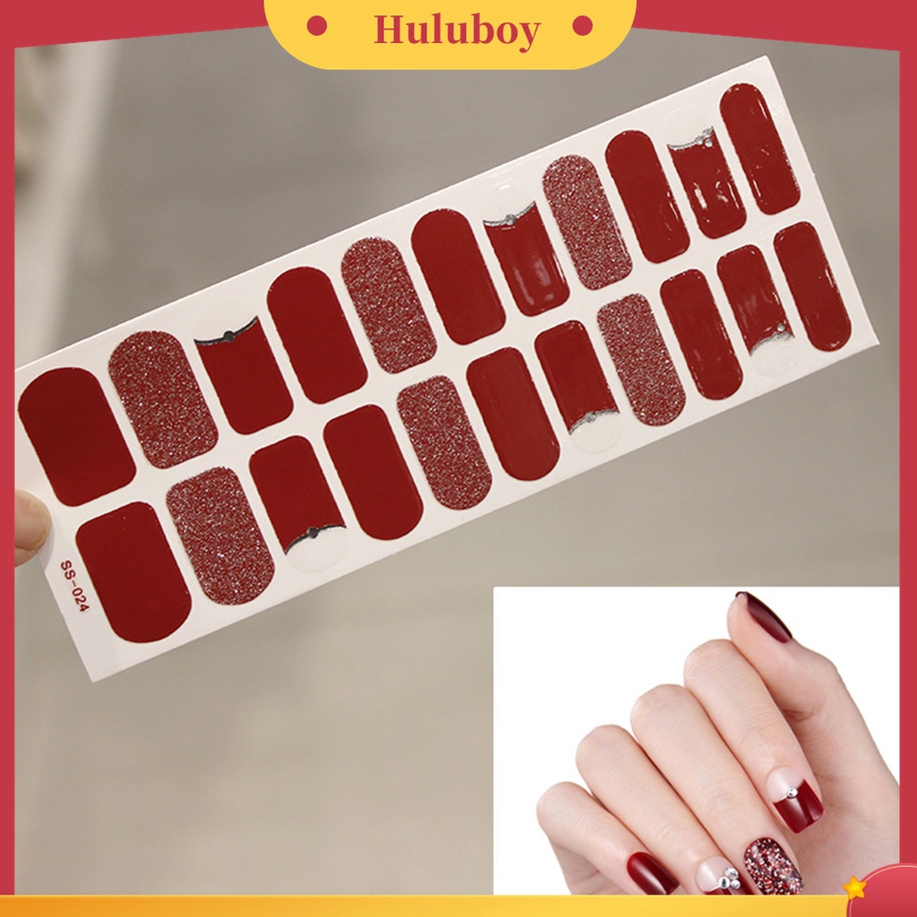 Huluboy Huluboy♡ 22pcs Stiker Kuku Mini DIY Untuk Salon