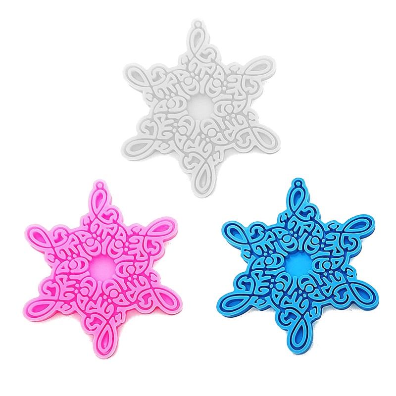 Siy Cetakan Kue / Buah Bentuk Snowflake Natal Bahan Resin