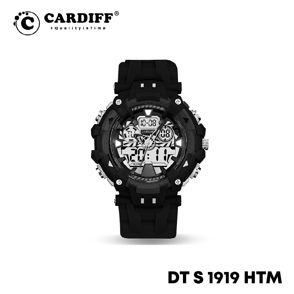 CARDIFF Dual Time 1919 Jam Tangan Sport Pria