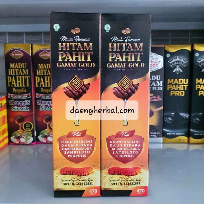 Madu Hitam Pahit Plus Gamat Bidara Insulin Sambiloto