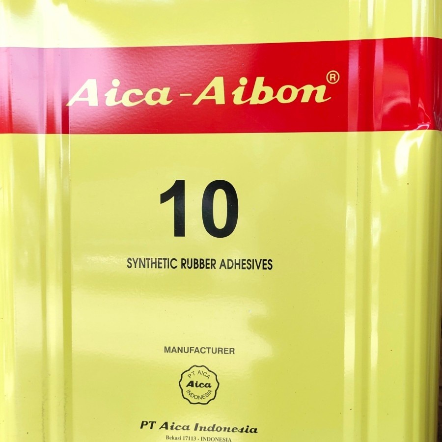 

Lem AICA AIBON 10 - 9KG Lem Kuning Busa Kulit Vinyl Karet Sponge Spon