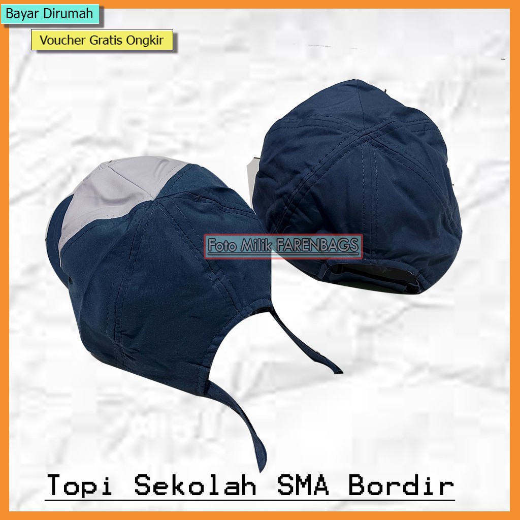 Topi SMA Topi Sekolah SMA Topi Anak SMA Topi Putih Abu SMA Bordir Tut Wury Handayani