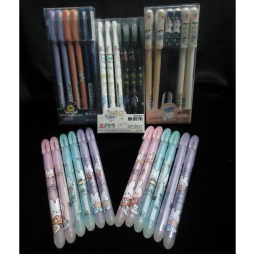 

(1pcs) pen bisa hapus/pen gel hapus/erasable pen/pen hapus lucu fancy ODEMEI