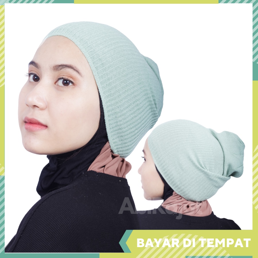 Ciput Inner Dalaman Hijab Rajut AntiI Pusing Anpus Cepol Salur Premium