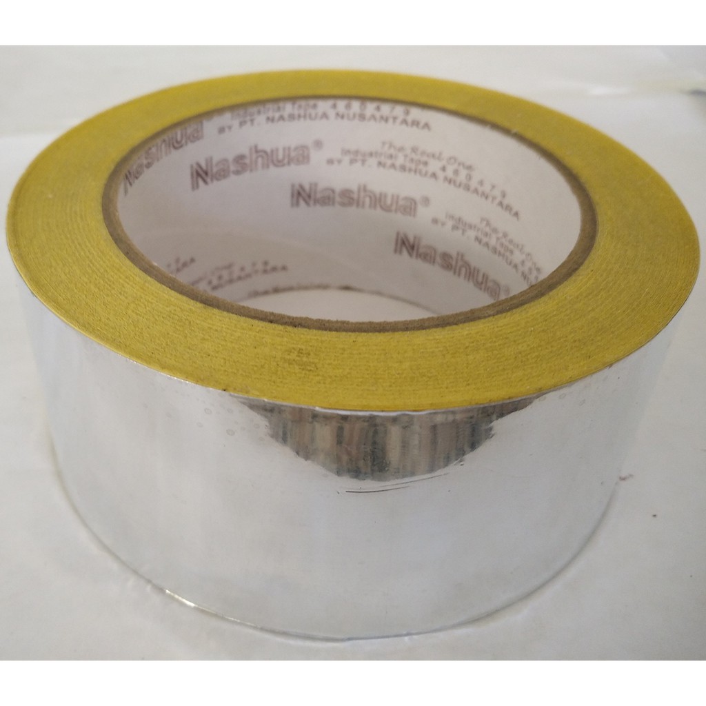 Isolasi Lakban Aluminium Foil Tape merk Nashua 2" x 25 meter. Harga/Rol