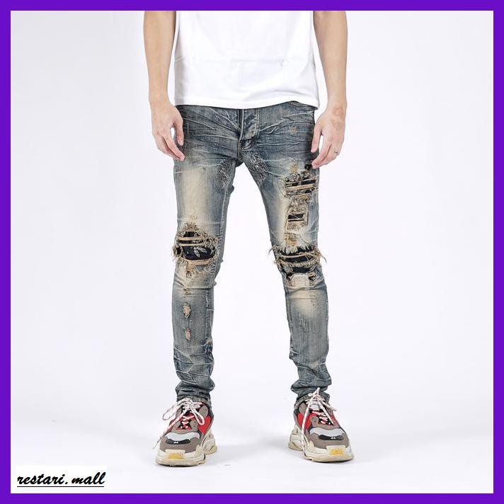 SNAEJAIRP- M1 BATIK VINTAGE BLUE - CELANA JEANS - 28 -ORIGINAL.