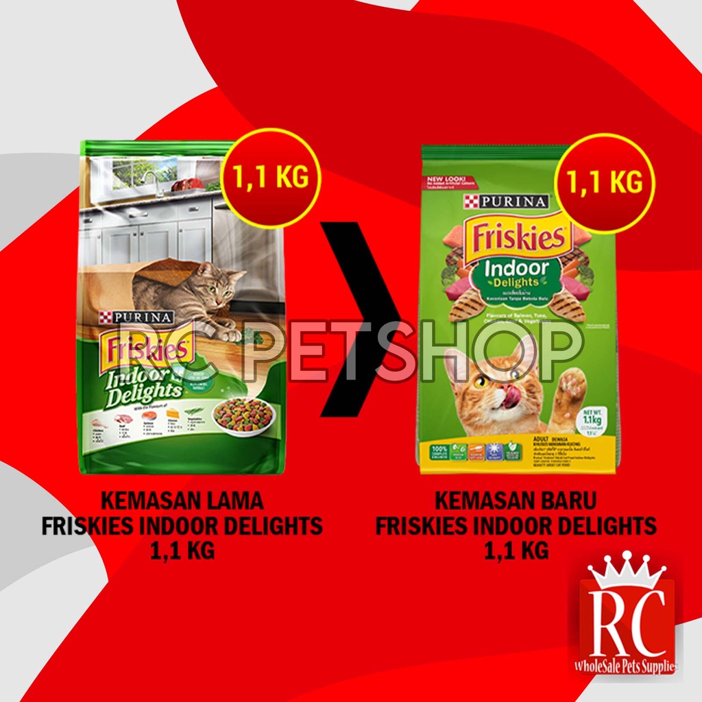 Makanan Kucing / Cat Food Friskies Indoor Delights 1,1KG