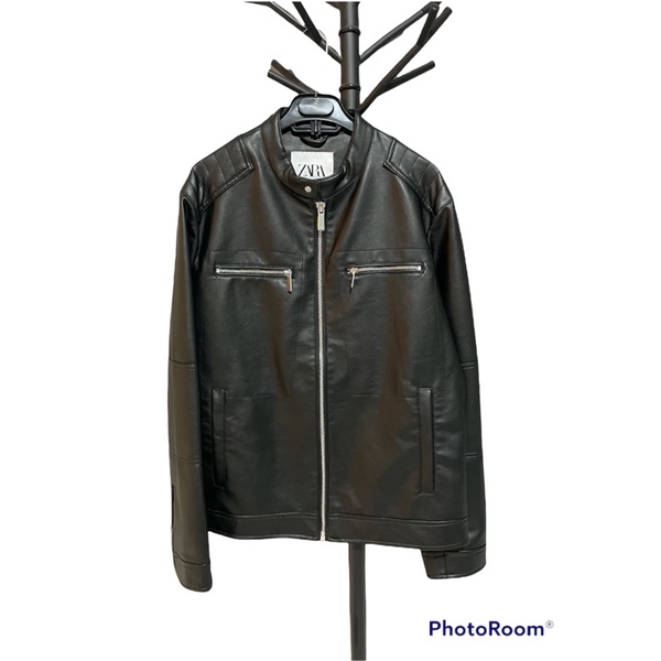 New JAKET KULIT cowok merk Zara size L