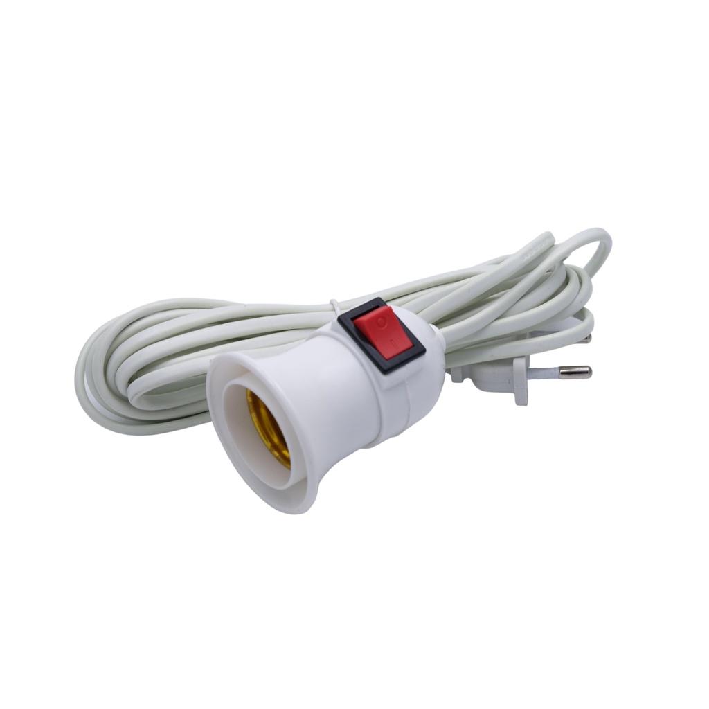 Fitting Gantung Kabel 4 Meter Fitting Lampu + Kabel 4m