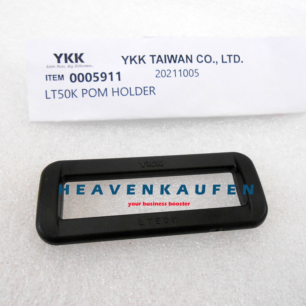 Ring Kotak Tas YKK 5 cm Hitam Poly Acetal POM Bagus Kuat High Quality