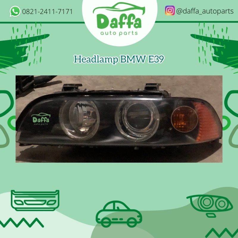 Headlamp headlight lampu depan mobil bmw e39 e 39 facelift original