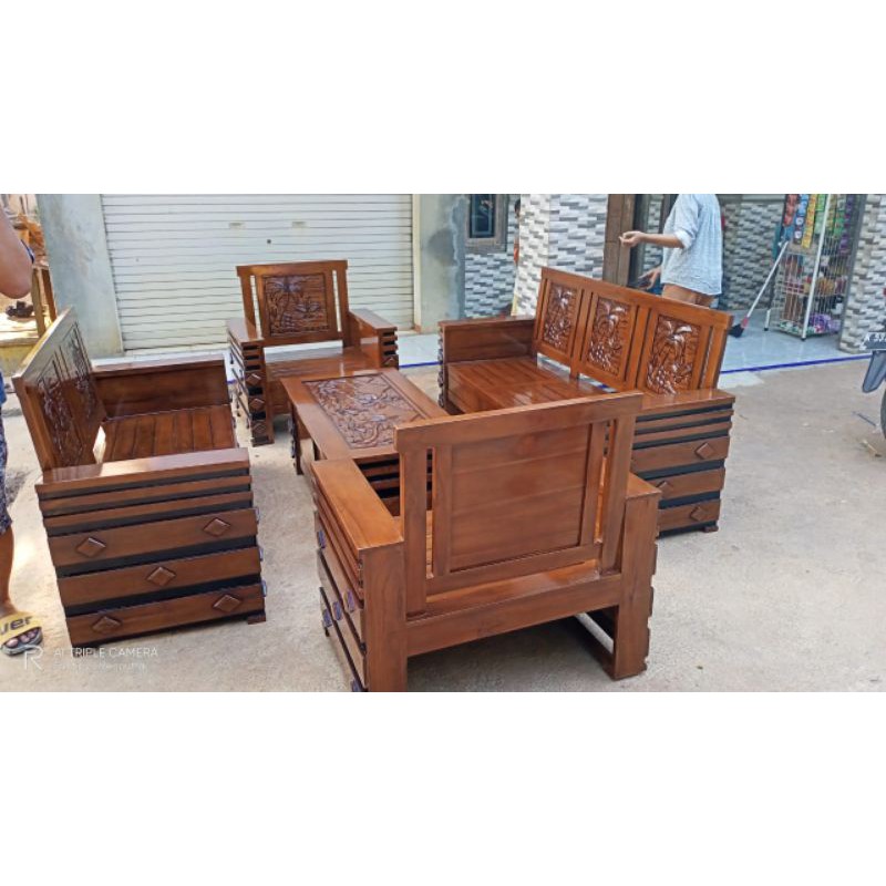 kursi tamu jati asli Jepara