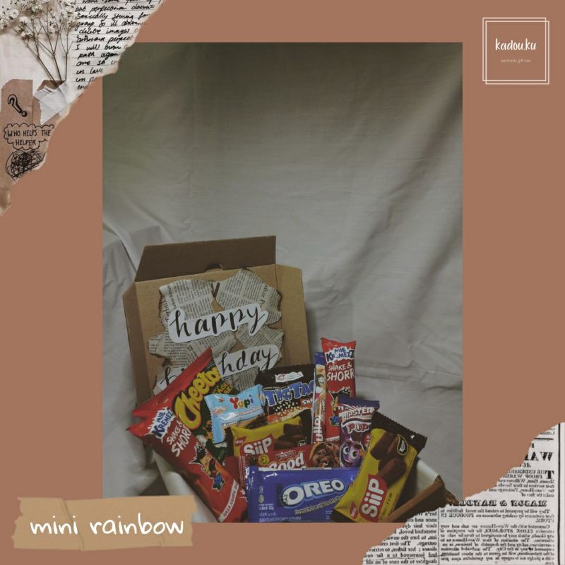 

SNACK BOX MURAH/GIFT BOX/BIRTHDAY/GRADUATION/ANIVERSARY (PAKET MINI)