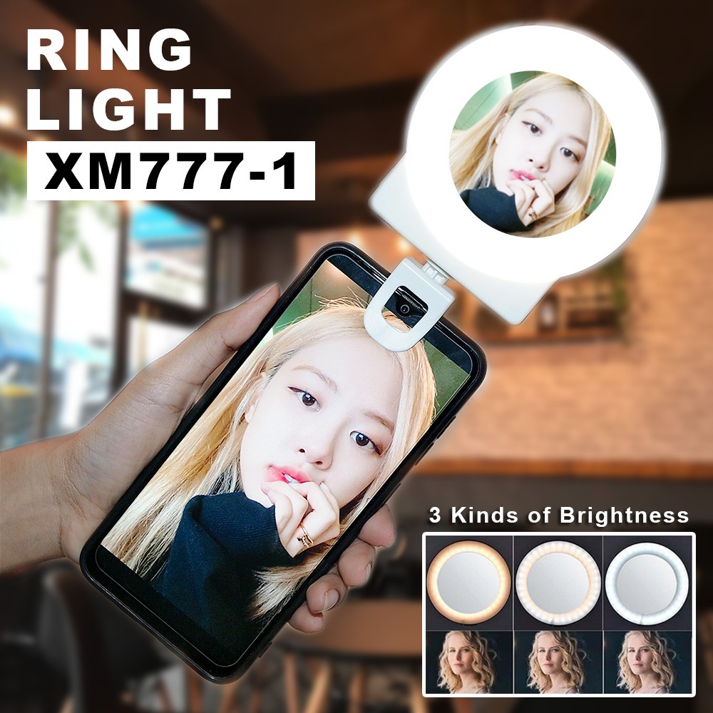 LAMPU SELFIE RINGH LIGHT RING LIGHT SMARTPHONE XM777-1